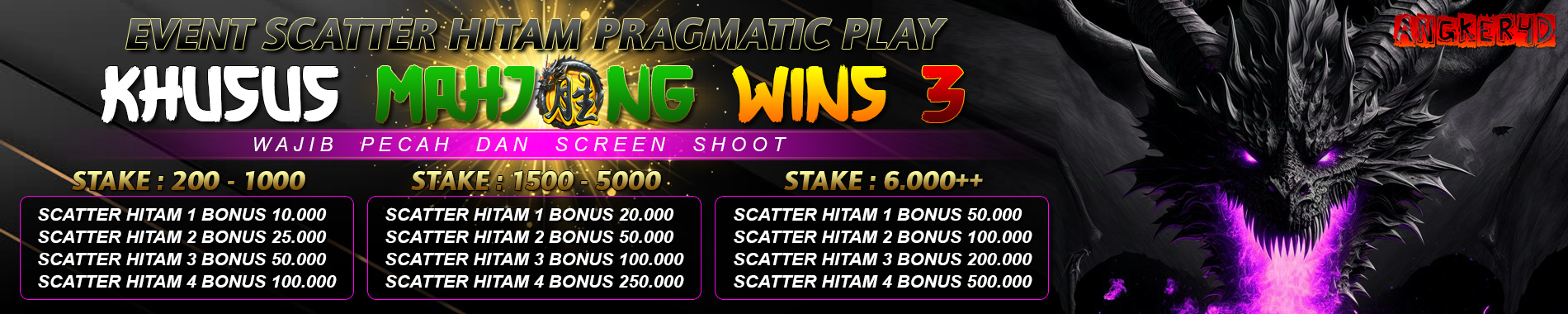 EVENT SCATTER HITAM PRAGMATIC PLAY